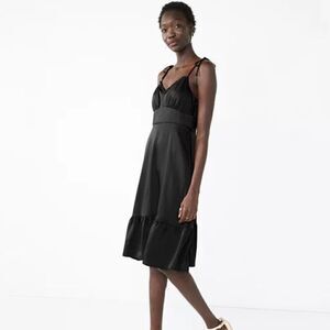 NINE WEST | Strappy Empire Midi Dress Black Size Large EUC S589